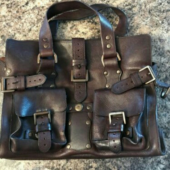 Authent Vintage Chocolate Leather Mulberry Handbag - Picture 8 of 8